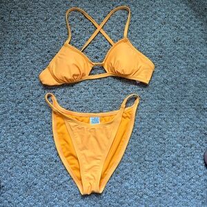 Wild Fable Vibrant Orange Bikini Top & Bottom